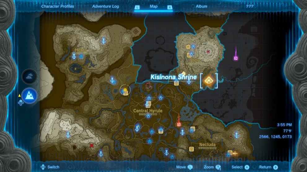 Where to Find Kisinona Shrine in Zelda: Tears of the Kingdom