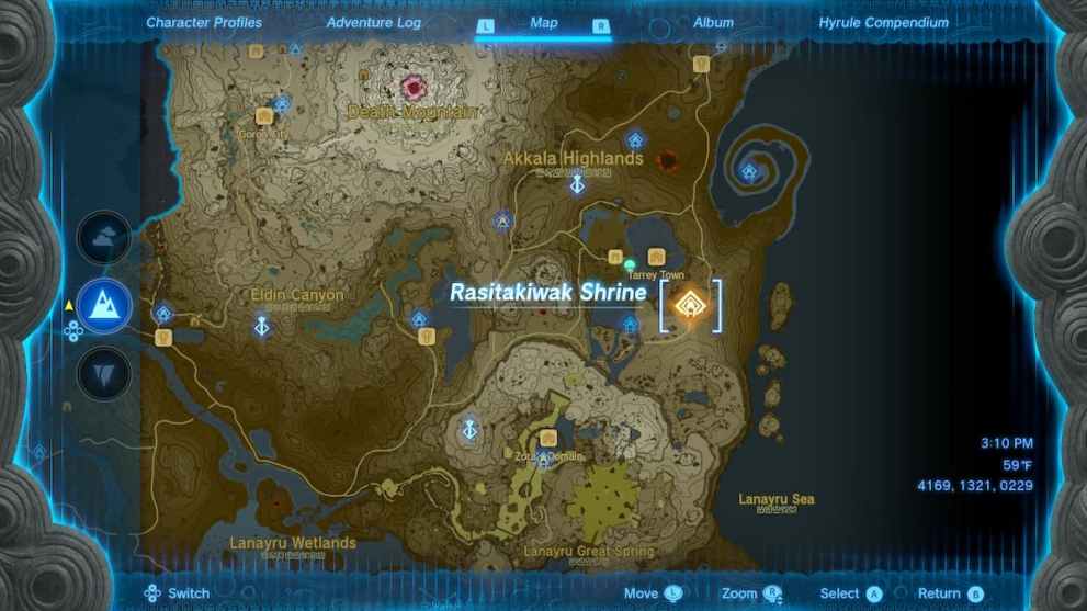 Where to Find Rasitakiwak Shrine in Tears of the Kingdom