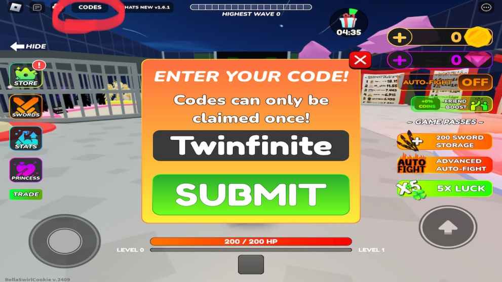 Anime Blade Universe Simulator codes