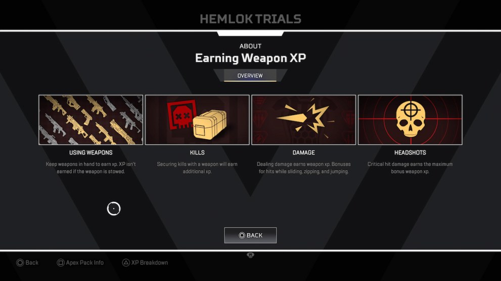 Earning Weapon XP