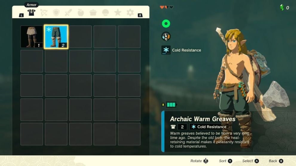 How to change clothes in Zelda: Tears of the Kingdom