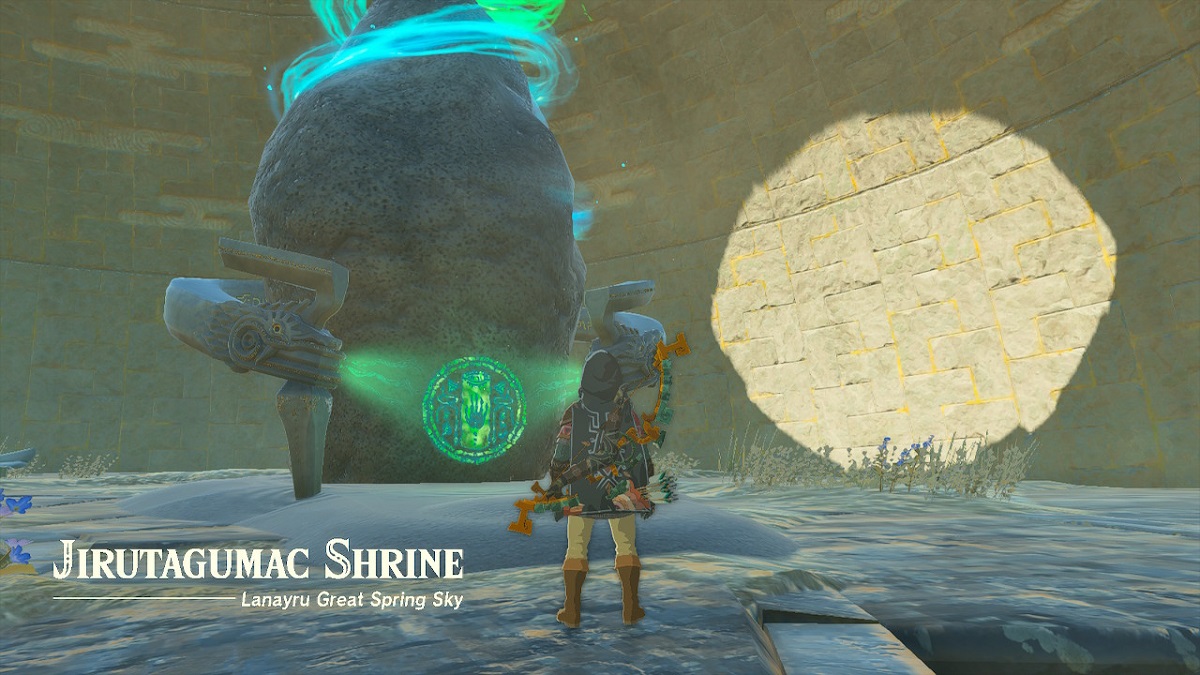 Jirutagumac Shrine Puzzle Solution in Zelda Tears of the Kingdom