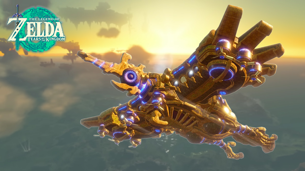 Divine Beast Vah Medoh on Zelda Tears of the Kingdom background