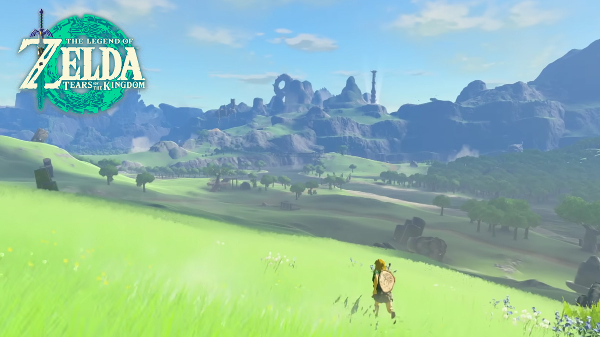 Link running through Hyrule in Zelda TOTK