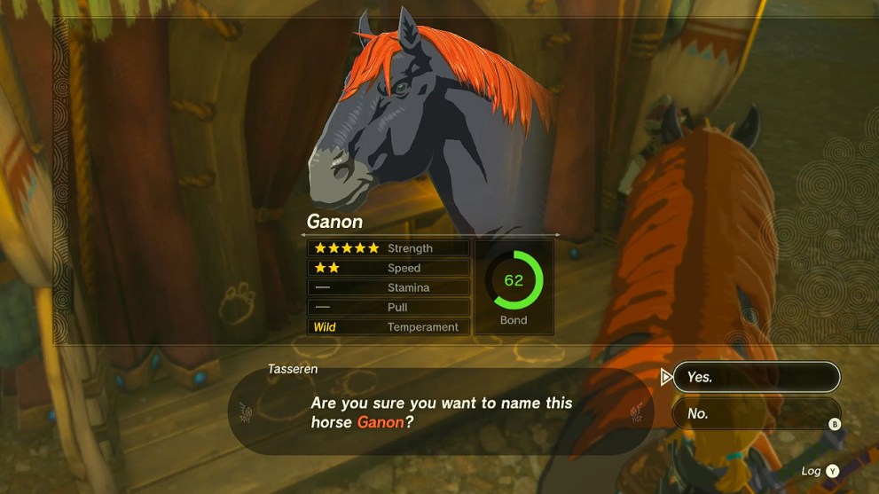 Ganon's Giant Horse Stats in Zelda TOTK.