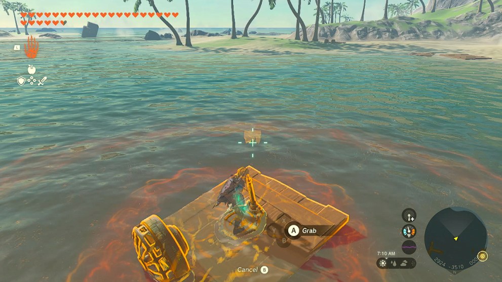 Zelda TOTK Island Lobster Shirt Chest.