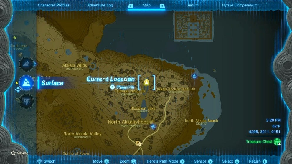 Horse God Malanya Location in Zelda TOTK.