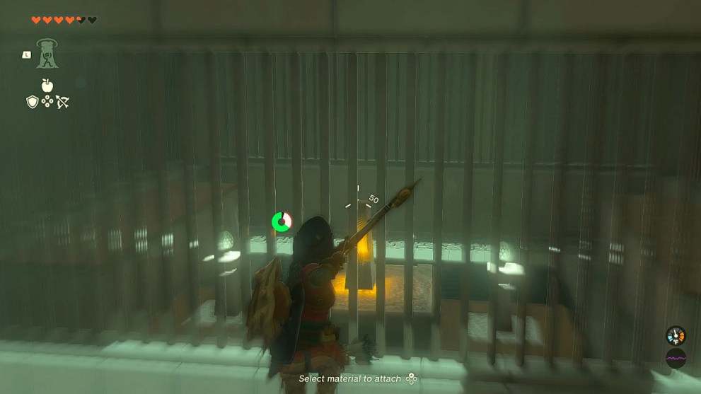 Zelda TOTK Mayaumekis shrine statue room switch.