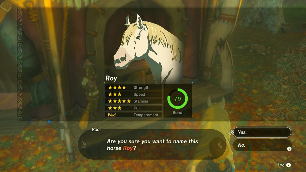 Zelda TOTK Royal White Stallion Stats.