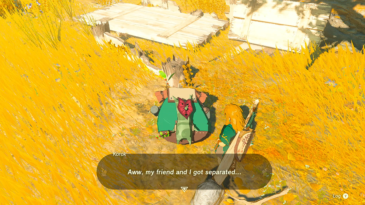 Zelda TOTK Tired Korok.