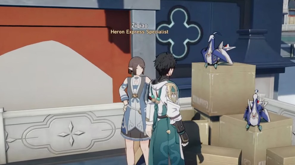 Ziqiao talking to protagonist in Honkai Star Rail