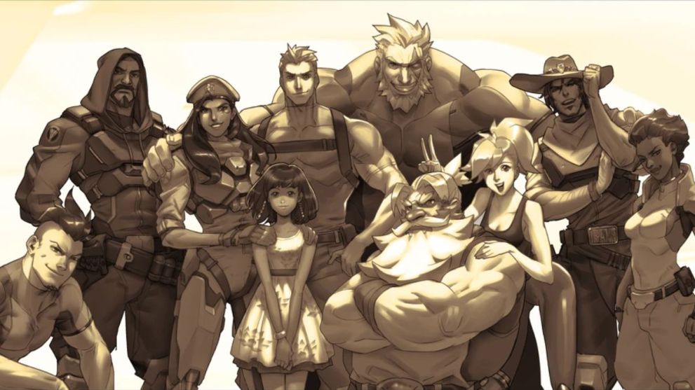 The Overwatch team in Ana's origin story.