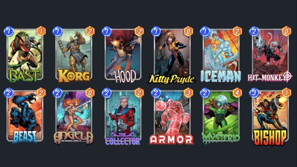 Bouncing Kitty deck for Kitty Pryde in Marvel Snap