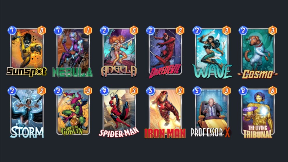 A Living Tribunal deck in Marvel Snap