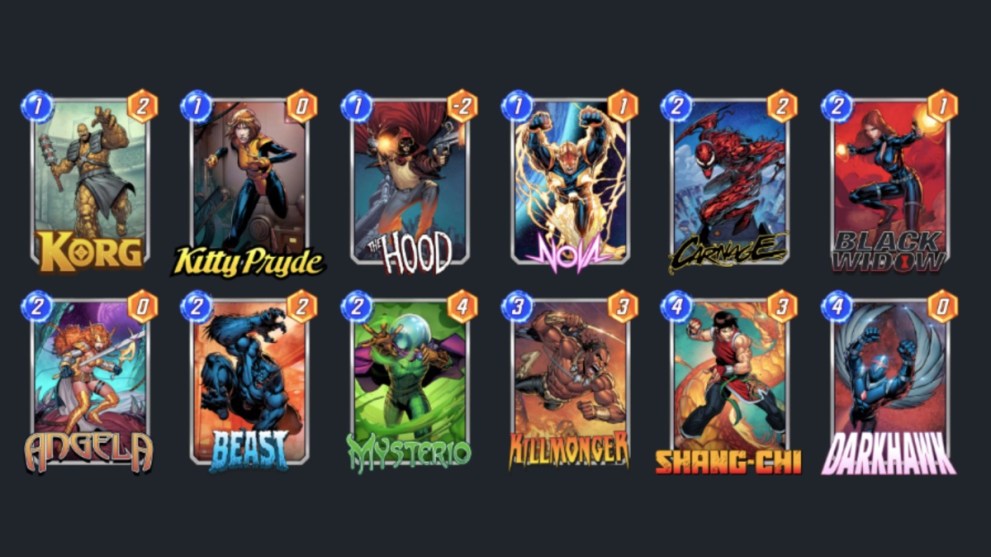 Destroy deck for Kitty Pryde in Marvel Snap