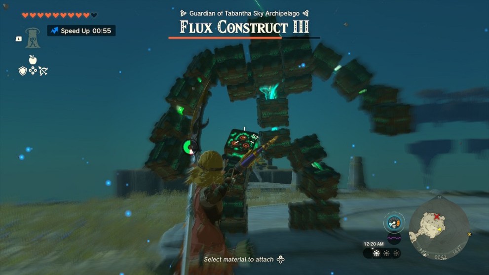 flux contruct boss holding ganos shrine crystal