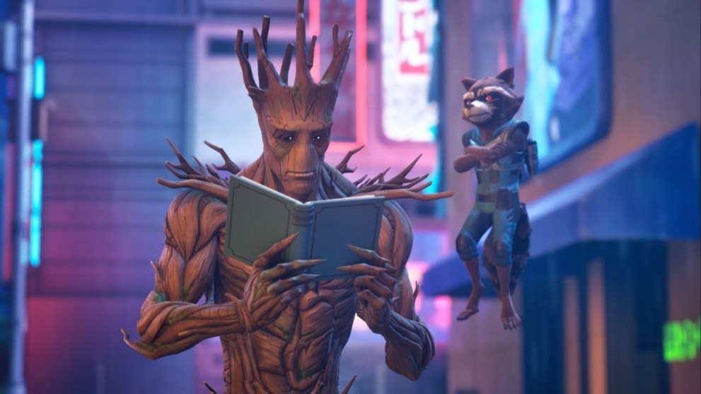 Groot and Rocket Raccoon in Fortnite