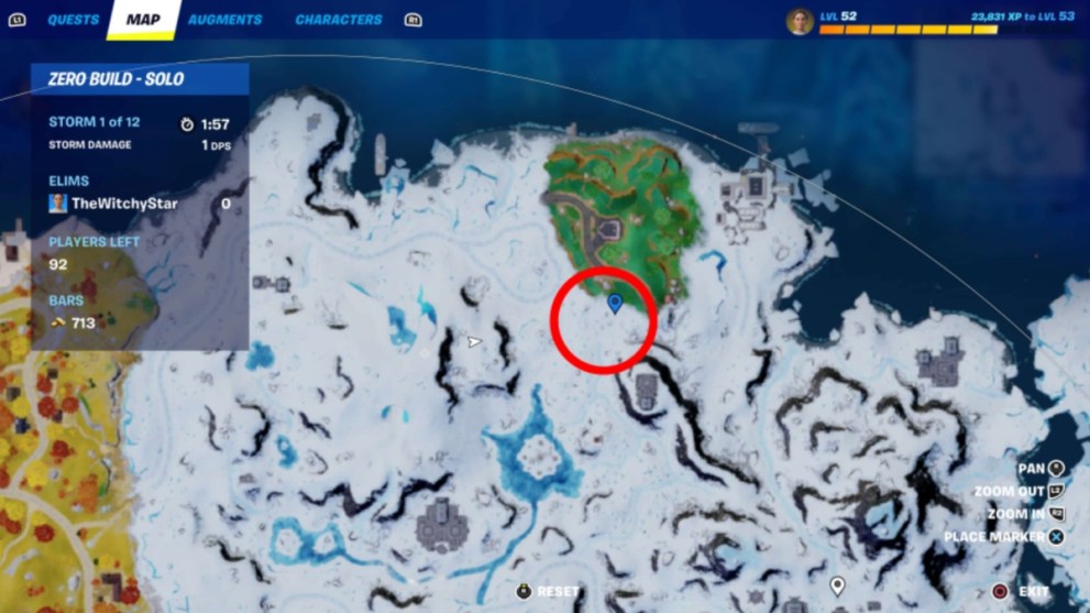 Darth Vader location in Fortnite