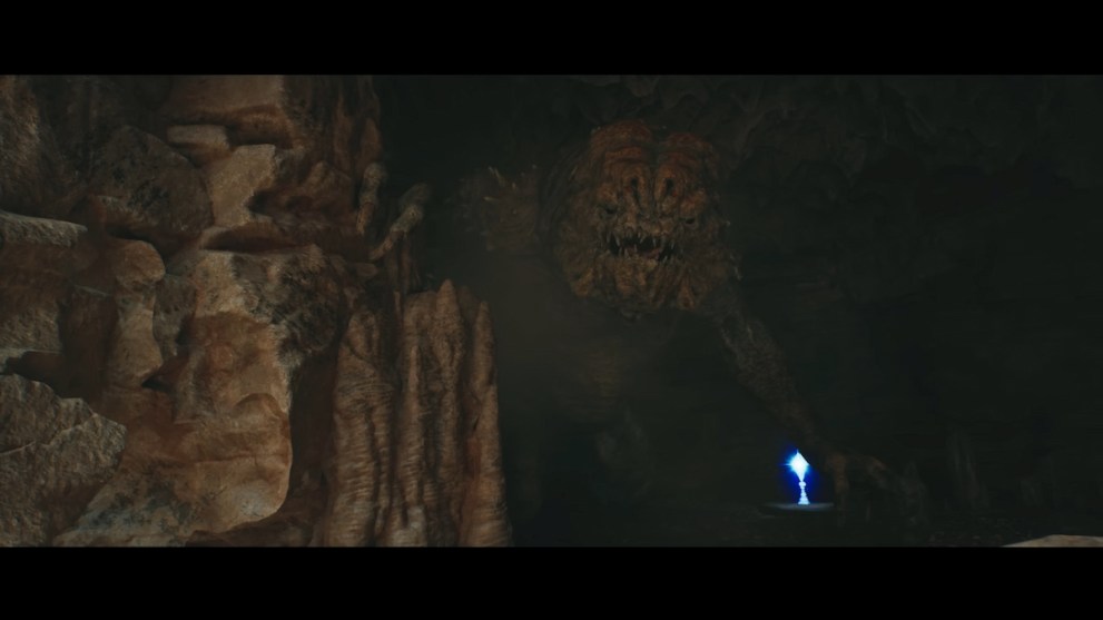 Jedi Survivor Rancor in Cave