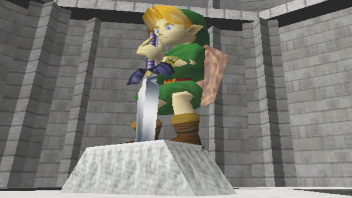 zelda ocarina of time master sword temple of time