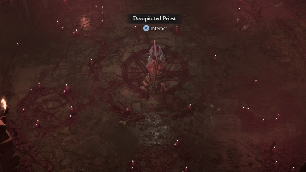 Decapitated Priest in Diablo 4 Icehowl Ruins