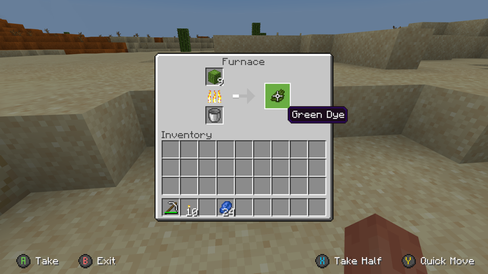 Green Dye Furnace Creation