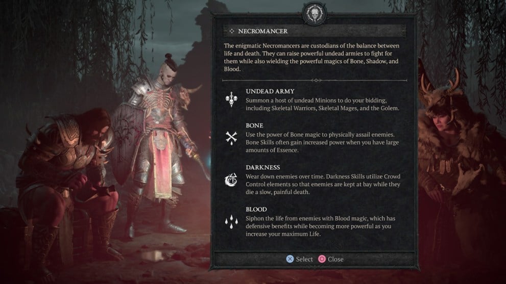 Necromancer Class iN Diablo 4