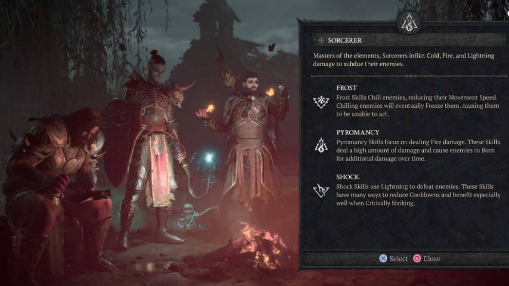 Sorcerer Class in Diablo 4