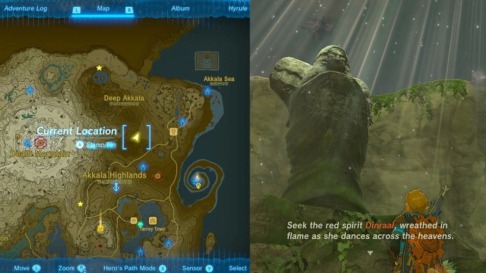 Spring of Power Location in Zelda TOTK.