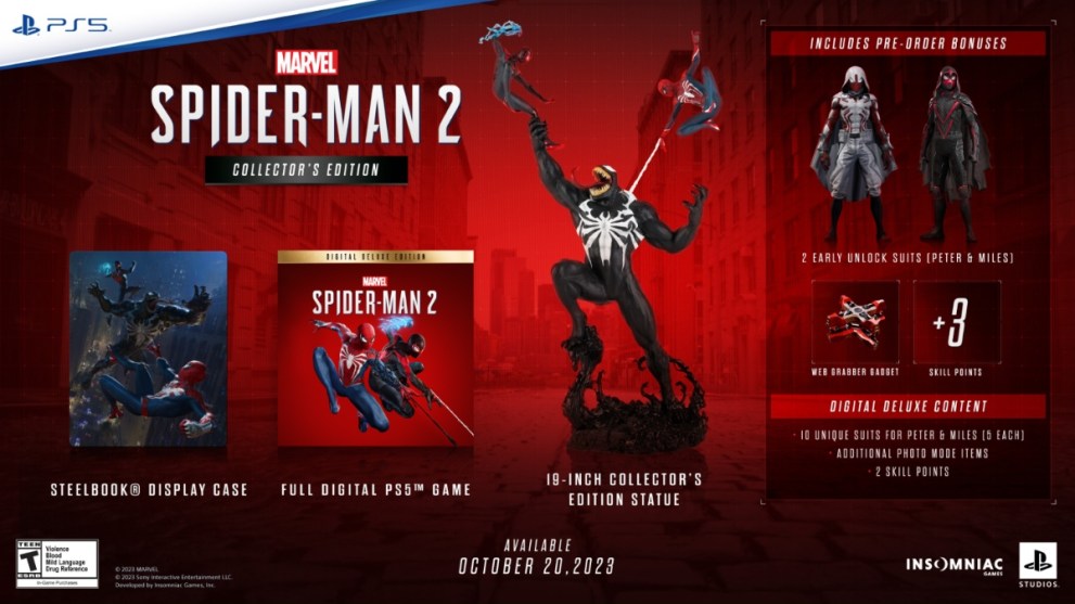 Marvel's Spider-Man 2 collector's edition