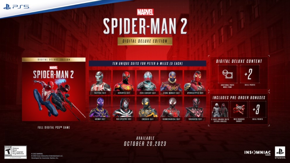 Marvel's Spider-Man 2 digital deluxe edition